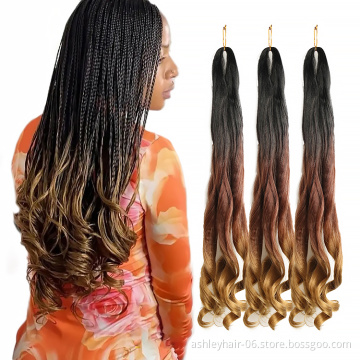 Julianna hair 150g 75g  loose wave french curl spiral curl attachments hair braids ombre Synthetic Braiding Hair